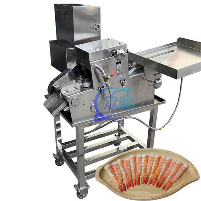 Giá tốt. Máy cắt bụng tôm đa chức năng SUS304 chống ăn mòn trực tuyến