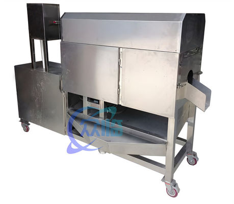 Máy lọc cá tự động 380V 50Hz, Máy làm sạch ruột dạ dày cá thực tế