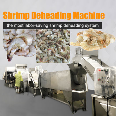 Máy lọc loại bỏ đầu tôm thông minh cho nhà máy chế biến hải sản Máy cắt đầu tôm hiệu quả