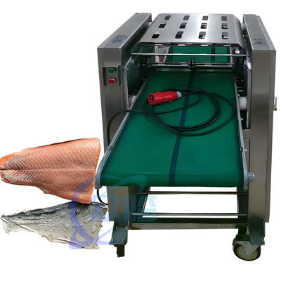 Máy quét da mực Tilapia Máy quét da cá nhỏ bằng thép không gỉ tự động