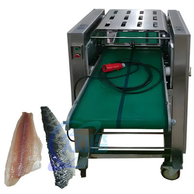 Máy quét da mực Tilapia Máy quét da cá nhỏ bằng thép không gỉ tự động