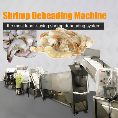 Máy cắt đầu tôm tự động dây chuyền lắp ráp máy loại bỏ đầu tôm cho nhà máy chế biến hải sản