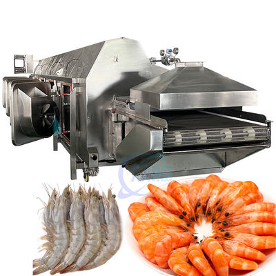 Khí bốc nhiệt Tôm Máy nấu ăn tiết kiệm năng lượng Đường dây chuyền vận chuyển sưởi ấm Sushi Tôm