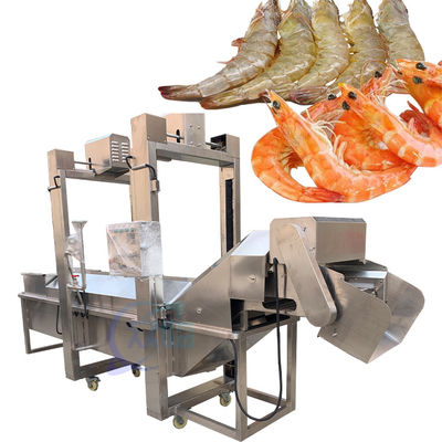 Giá tốt. Máy hấp tôm liên tục để hấp cá Máy nấu nước tôm tùy chỉnh Máy làm sạch dây đai trực tuyến