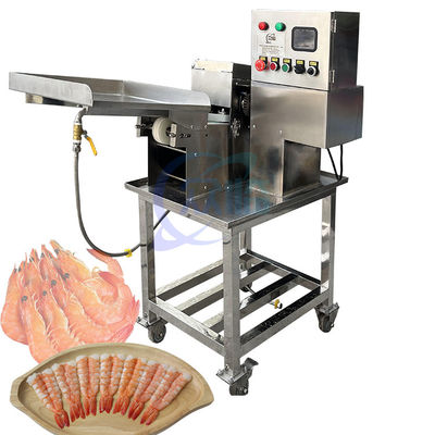 Máy cắt sushi tôm nấu chín 60-80 chiếc / phút Máy cắt bụng tôm Sushi