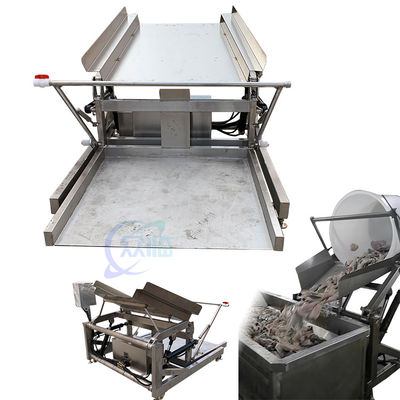 cá tôm Nhà máy chế biến dây chuyền sản xuất feeder nền tảng đổ nguyên liệu thô điện