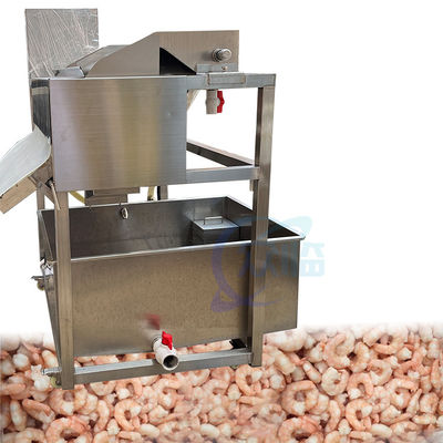 Giá tốt. Thiết bị làm sạch tóc tôm bằng thép không gỉ Máy loại bỏ và làm sạch rác tôm trực tuyến