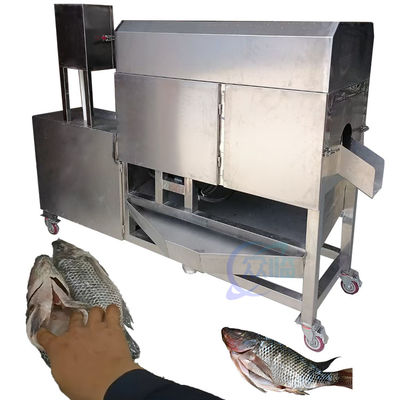 Máy làm sạch bụng và lưng cá máy cắt và làm sạch cá