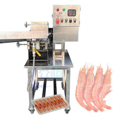 Giá tốt. Đường dây sản xuất tôm nấu hiệu quả Máy cắt bụng tôm trực tuyến