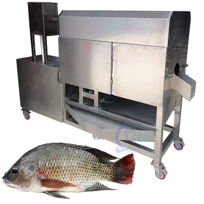 Máy giết cá bằng thép không gỉ cho ngành công nghiệp cá Bên trong máy làm sạch nội tạng Máy mổ ruột cá lớn nhỏ