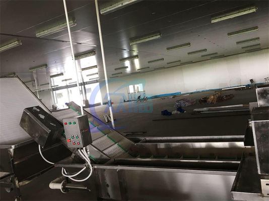 Thiết bị chế biến thủy sản thép không gỉ máy điều khiển tốc độ cá và tôm máy làm sạch bong bóng áp suất cao