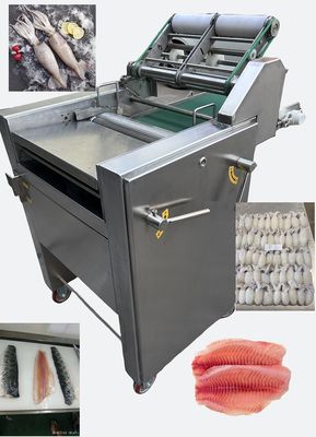 Giá tốt. Máy lột da mực 304 hiệu quả bằng thép không gỉ 0,75KW Máy tẩy da mực trực tuyến