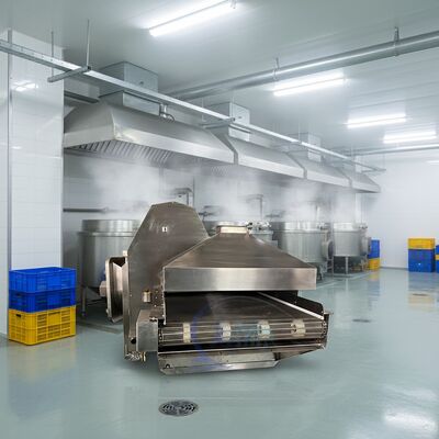 Giá tốt. CE Máy làm trắng cho chế biến thủy sản Thiết bị nấu ăn bền Đường hầm nấu ăn tự động cho cá Đường nấu ăn thủy sản trực tuyến