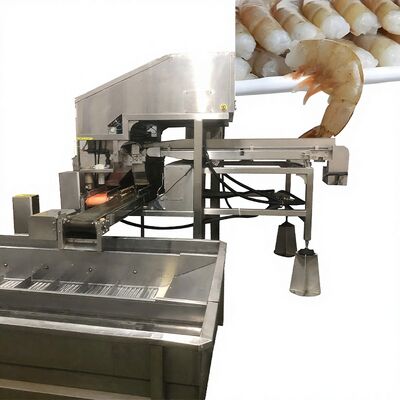 Giá tốt. Đơn vị chế biến tôm công nghiệp CE đa chức năng để loại bỏ đầu tôm Hệ thống cắt đầu tôm Đường cắt đầu tôm trực tuyến