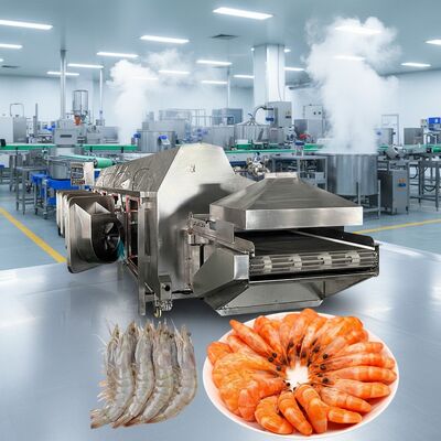 Giá tốt. Máy nấu tôm thông minh bền bỉ Multiscene 11000x2200x2000mm Nồi nấu tôm Dây chuyền nấu tôm để nấu thực vật hải sản trực tuyến