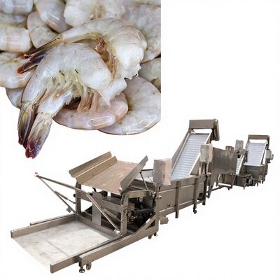 Giá tốt. Máy loại bỏ đầu tôm thực tế Zolim 3200x630x1600mm Hệ thống loại bỏ đầu tôm tự động đa tầng 1000-1500kg 380V trực tuyến