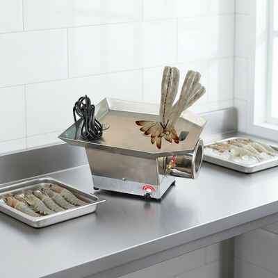 Giá tốt. Máy cắt tôm Zolim Máy cắt tôm tự động Máy cắt tôm 0.12kw Máy vỏ tôm nhanh Tôm Ez Peeler Thiết bị tôm trực tuyến