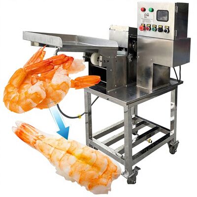 Giá tốt. Máy cắt bụng tôm Sushi cho hải sản và tôm bụng Máy cắt lưng tôm 0,4KW 50-70 chiếc / phút Máy cắt Sushi EBI trực tuyến