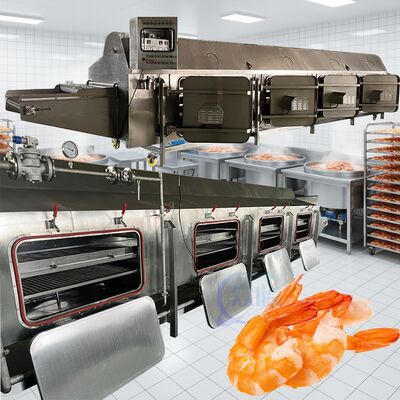 Giá tốt. Máy nấu bằng hơi nước tiết kiệm năng lượng để chế biến hải sản Dây chuyền nấu tôm 3,7kw tự động mới nhất trực tuyến