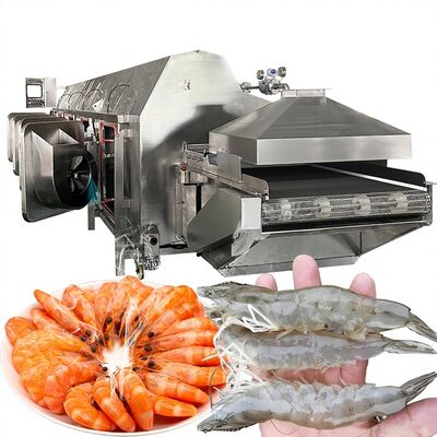 Giá tốt. Máy làm trắng dây chuyền vận chuyển đường hầm chế biến tôm hải sản Máy nồi hơi cho chế biến tôm nấu chín trực tuyến