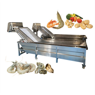 Giá tốt. Thiết bị chế biến thủy sản thép không gỉ máy điều khiển tốc độ cá và tôm máy làm sạch bong bóng áp suất cao trực tuyến