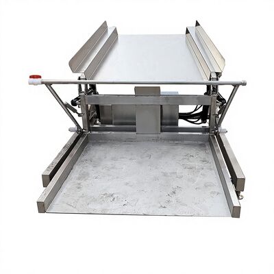 Giá tốt. Thùng đổ tự động thủy sản cho chế biến thực phẩm Bàn nâng xô nhựa 2.2kw Thùng nâng bồn quay tự động trực tuyến