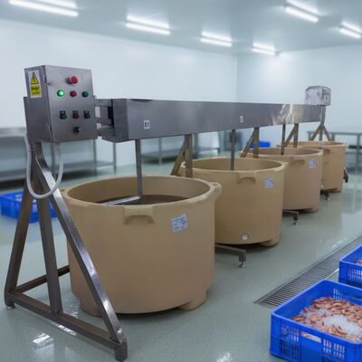 Giá tốt. Tấm tôm Mixer Tấm tôm Máy chế biến Tấm tôm Máy ngâm Máy trộn cách nhiệt Máy trộn thùng Máy trộn tôm tự động Máy trộn tôm Fillet trực tuyến