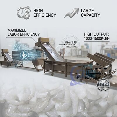 Giá tốt. Multifunctional Seafood Processing Plant Equipment Food Grade SUS304 1200-1800KG 15KW 60Hz trực tuyến