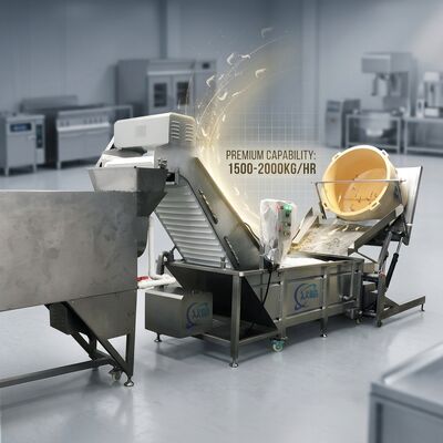 Giá tốt. SUS304 Shrimp Head Removal System 316L Stainless Steel 2500-3000KG 15KW 220V For Frozen Food Factory trực tuyến